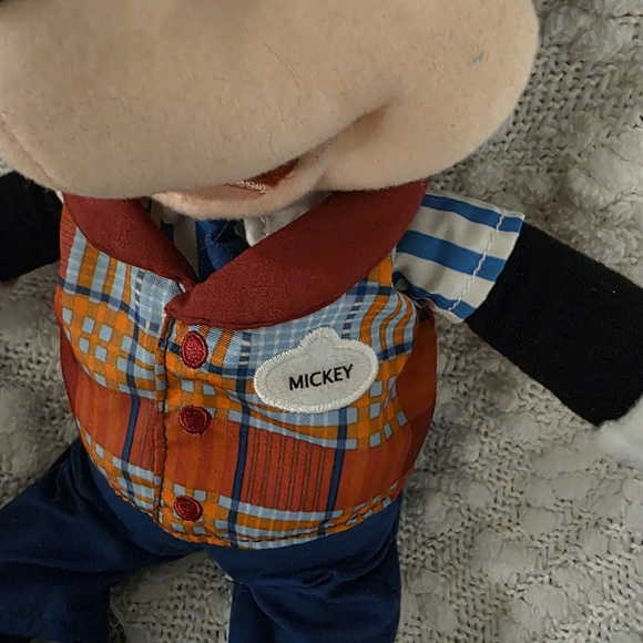 Disney Mickey Mouse Plush Toy - Black, White, Red, Blue, Orange - Picture 5 of 7